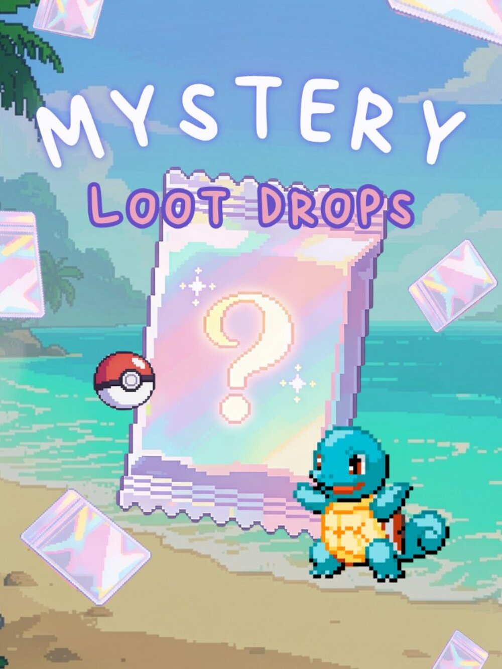 Pokémon TCG Mystery Loot Theme Packs · THEME: FEELING BEACHY
